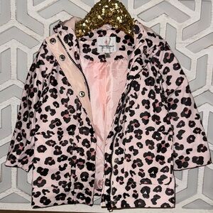 Urban Republic baby raincoat, pink leopard print. New without tags!